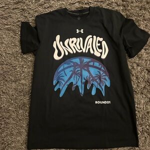 Under Armour Black Graphic 'Unrivaled' Tee UA x R21 x Unrivaled Medium